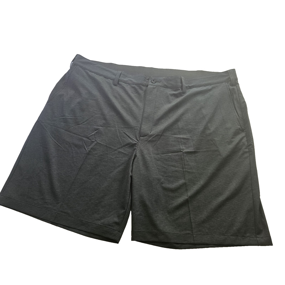 Reebok Golf Performance Shorts Men's Big Size 52 charcoal gray Microcheck